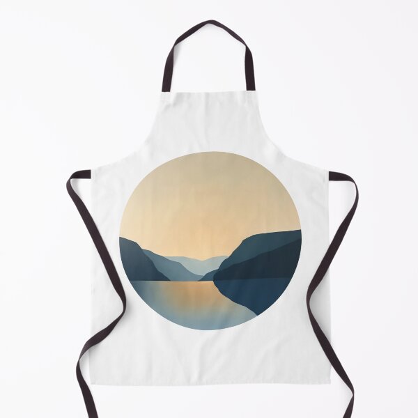 Item preview, Calm Mountain Lake Art Print designed and sold by amortka.