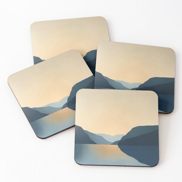 Item preview, Calm Mountain Lake Art Print designed and sold by amortka.