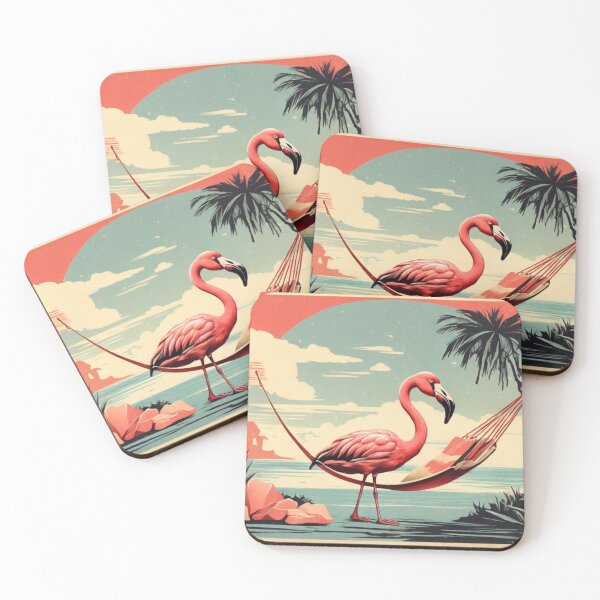 Item preview, Beachside Flamingo designed and sold by NeatThingLover.