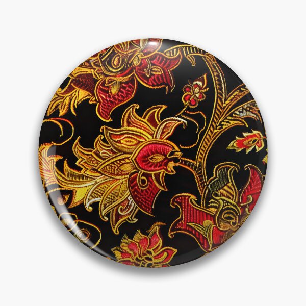 Item preview, Thai silk pattern with intricate paisley and floral designs designed and sold by DMay-art.