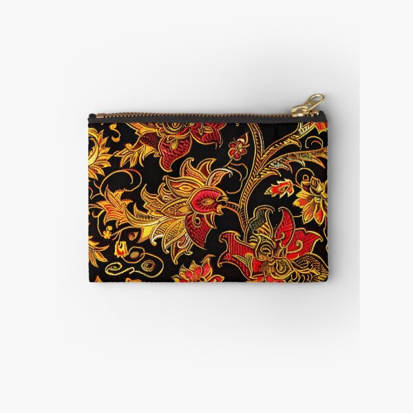 Item preview, Thai silk pattern with intricate paisley and floral designs designed and sold by DMay-art.