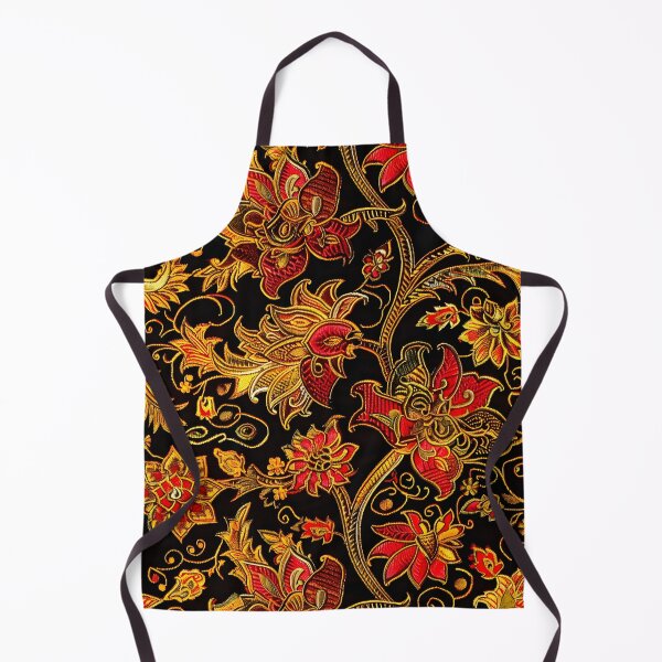 Item preview, Thai silk pattern with intricate paisley and floral designs designed and sold by DMay-art.