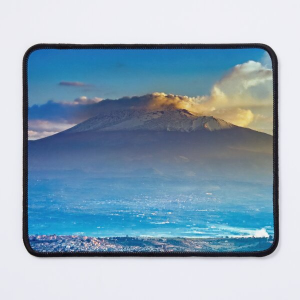 Item preview, Snowcapped Mt. Etna: Majestic Volcanic Peak Over Motta Sant' Anastasia designed and sold by William A. McCarthy.