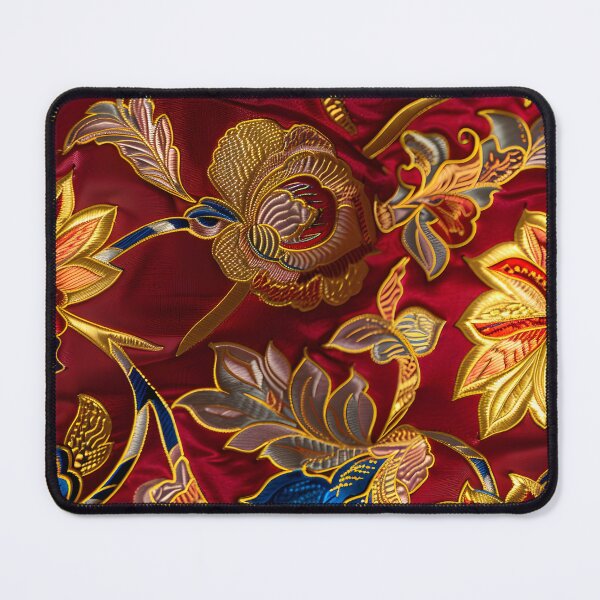 Item preview, Thai silk pattern with intricate paisley and floral designs designed and sold by DMay-art.