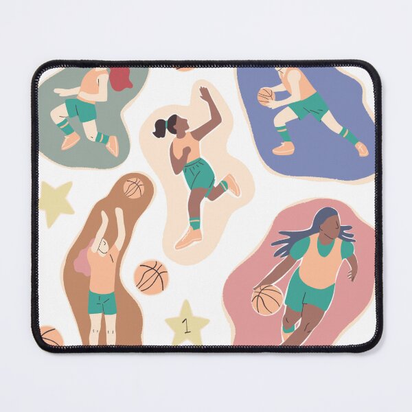 Item preview, Empowered Play: Women's Basketball Elegance in Pantone Peach Fuzz designed and sold by MaddaMom.