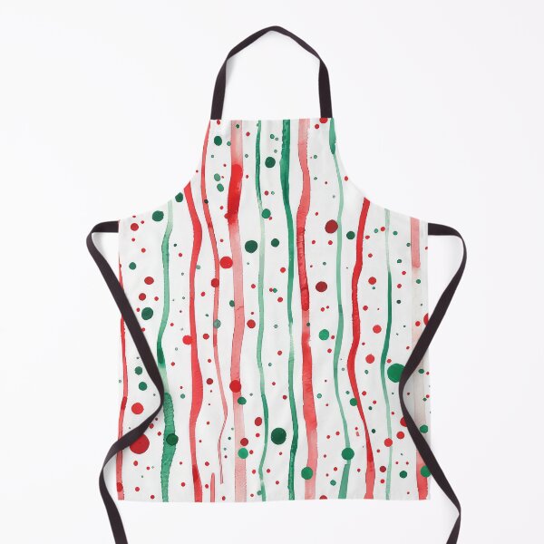 Item preview, Seamless pattern with red and green watercolor lines leaves and dots Ink illustration. Hand drawn watercolor ornament for wrapping paper. Hand drawn colorful background designed and sold by paratynka.