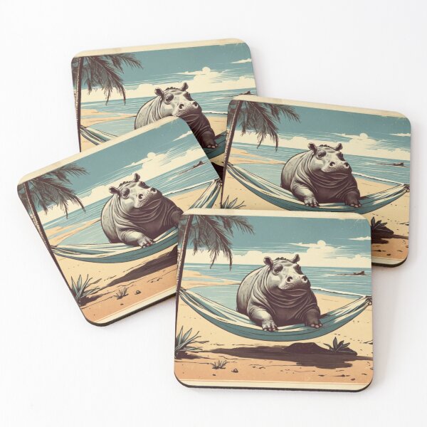 Item preview, Beachside Hippo designed and sold by NeatThingLover.