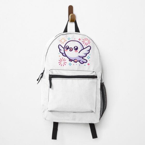 Item preview, Fireworks Over City Skyline With Kawaii Dove designed and sold by BassHeadMomma.