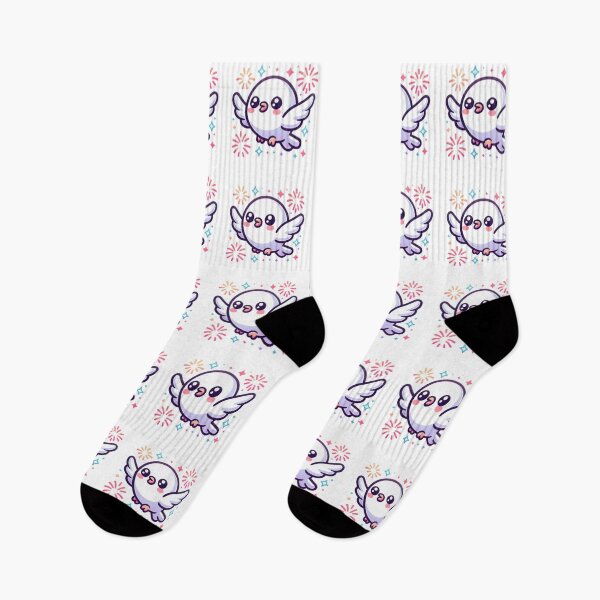 Item preview, Fireworks Over City Skyline With Kawaii Dove designed and sold by BassHeadMomma.