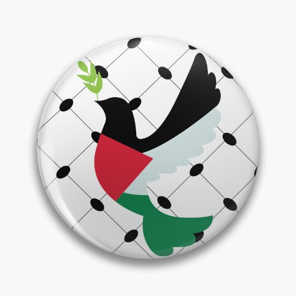 Item preview, Palestine Flag Peace Dove Bird designed and sold by Akikoart7.