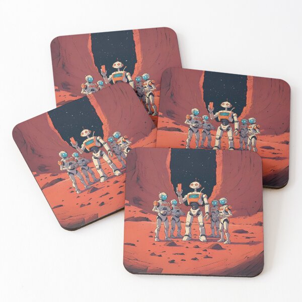 Item preview, Humanoid Robot Trying To Take A Selfie On Mars designed and sold by Obsidian Ink by Wilshire.