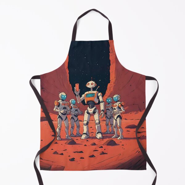 Item preview, Humanoid Robot Trying To Take A Selfie On Mars designed and sold by Obsidian Ink by Wilshire.