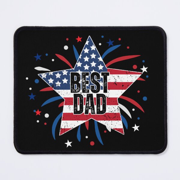 Item preview, Patriotic American Dad, 4th of July Fathers Day, Independence Day Dad, American Flag Fireworks Dad designed and sold by WanderTravels.