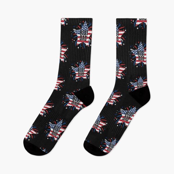 Item preview, Patriotic American Dad, 4th of July Fathers Day, Independence Day Dad, American Flag Fireworks Dad designed and sold by WanderTravels.