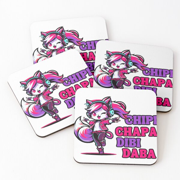 Item preview, Chipi Chapa Dibi Daba Dancing Cartoon Cat designed and sold by Peppermonkeys.