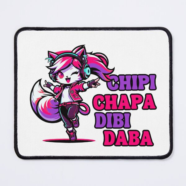 Item preview, Chipi Chapa Dibi Daba Dancing Cartoon Cat designed and sold by Peppermonkeys.