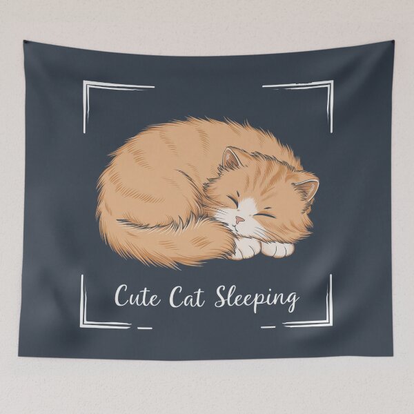 Item preview, Cute Cat Sleeping designed and sold by kgbgallery.