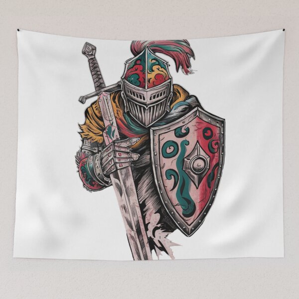 Item preview, knight with shield and sword designed and sold by 123ks.