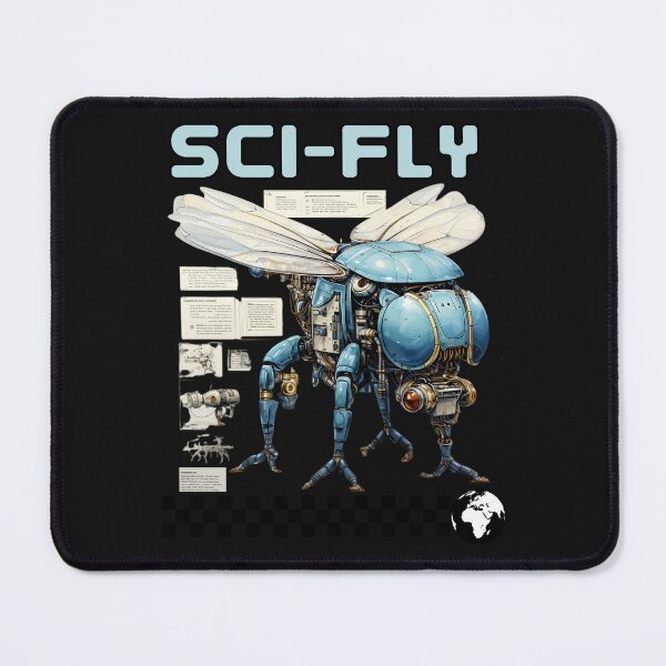 Item preview, Sci-Fly Robotic Insect Graphic T-Shirt, Futuristic Tech Insect Design, Sci-Fi Enthusiast Gift, Unique Cyber Insect Art, Geek Chic Tee designed and sold by MTJ-Mushrooms.