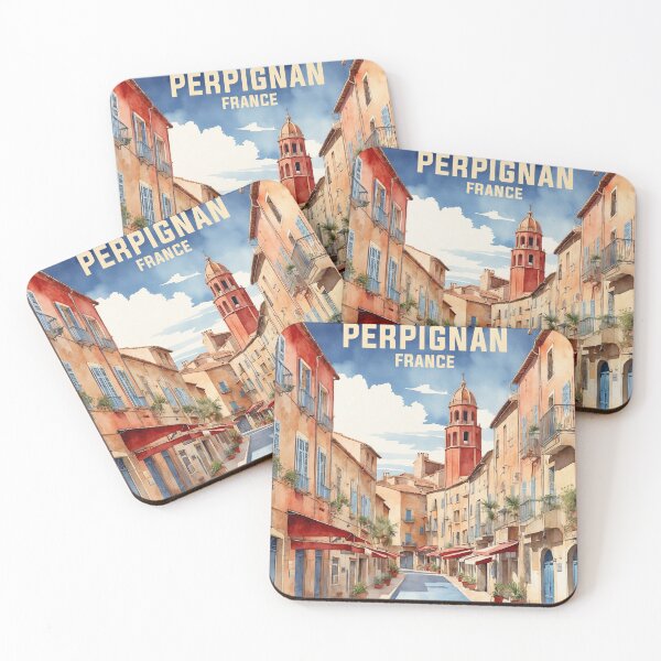 Item preview, Perpignan France Vintage Travel Tourism  designed and sold by TravelersGems.