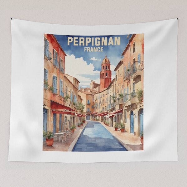 Item preview, Perpignan France Vintage Travel Tourism  designed and sold by TravelersGems.