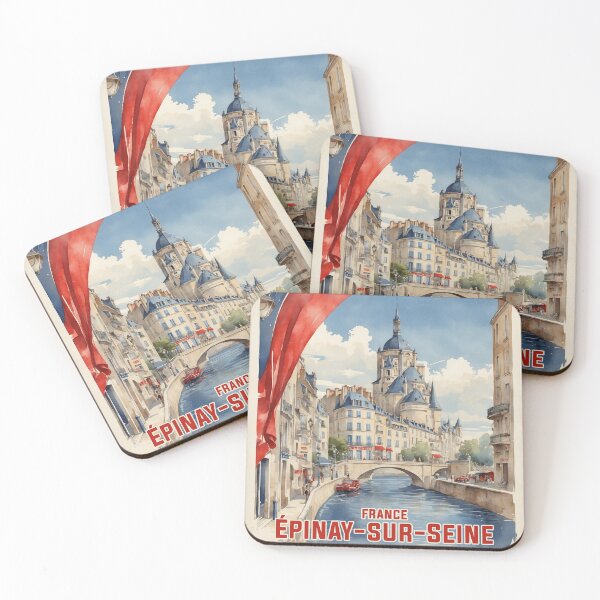 Item preview, Epinay Sur Seine Vintage Travel Tourism  designed and sold by TravelersGems.