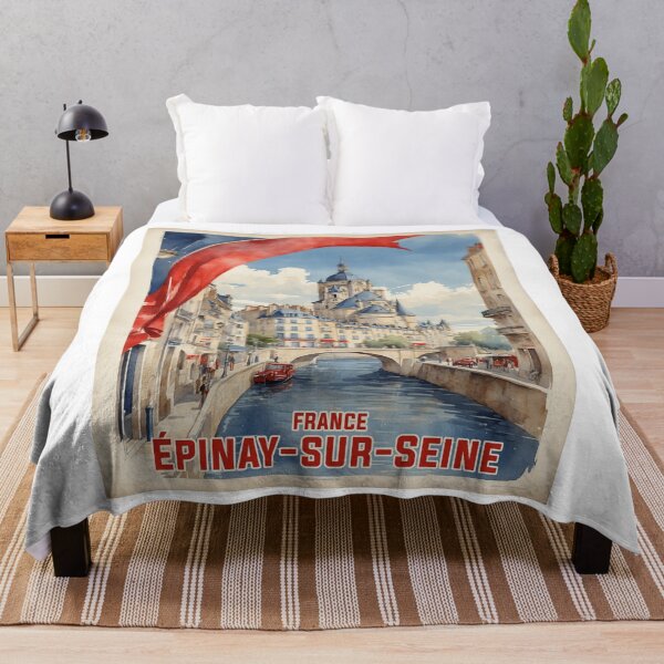 Item preview, Epinay Sur Seine Vintage Travel Tourism designed and sold by TravelersGems.