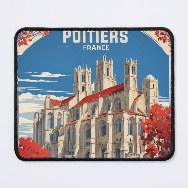 Item preview, Poitiers France Vintage Travel Tourism  designed and sold by TravelersGems.