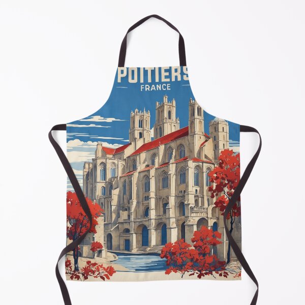 Item preview, Poitiers France Vintage Travel Tourism designed and sold by TravelersGems.