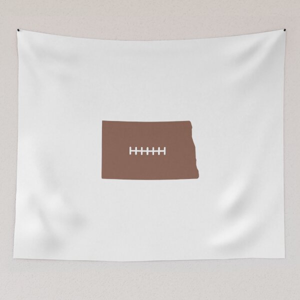 Item preview, North Dakota State Outline Football Stitch designed and sold by US States Merch.