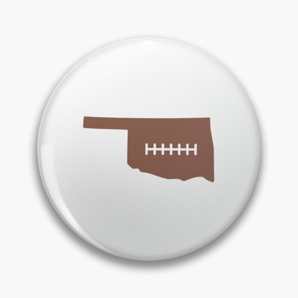 Item preview, Oklahoma State Outline Football Stitch designed and sold by US States Merch.