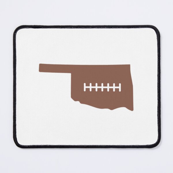 Item preview, Oklahoma State Outline Football Stitch designed and sold by US States Merch.