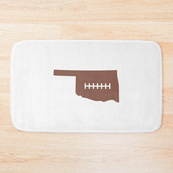 Item preview, Oklahoma State Outline Football Stitch designed and sold by US States Merch.