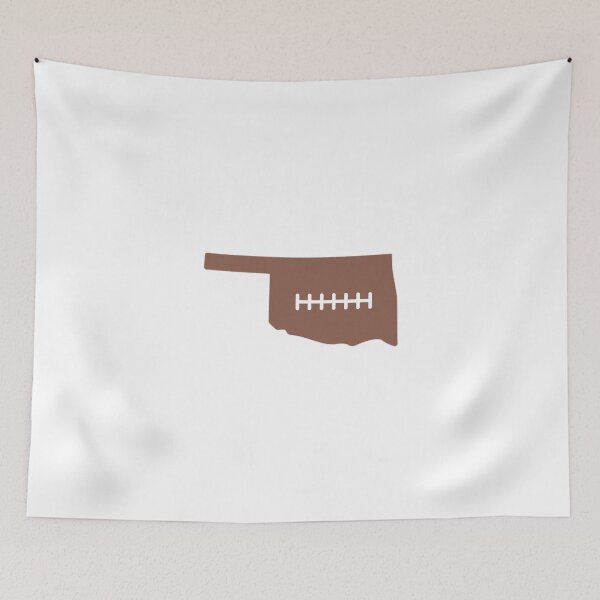 Item preview, Oklahoma State Outline Football Stitch designed and sold by US States Merch.
