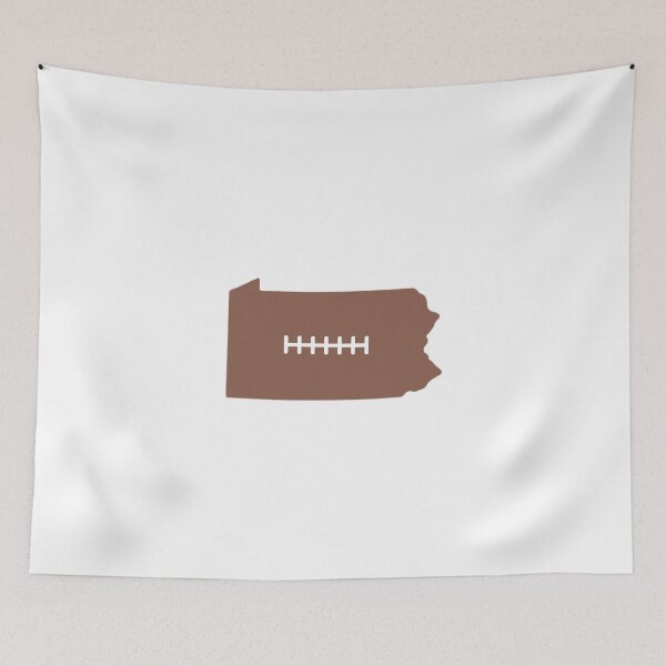 Item preview, Pennsylvania State Outline Football Stitch designed and sold by US States Merch.