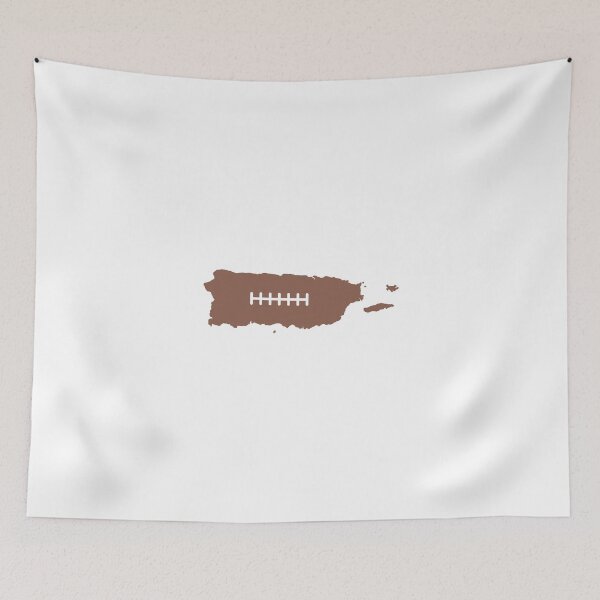 Item preview, Puerto Rico State Outline Football Stitch designed and sold by US States Merch.
