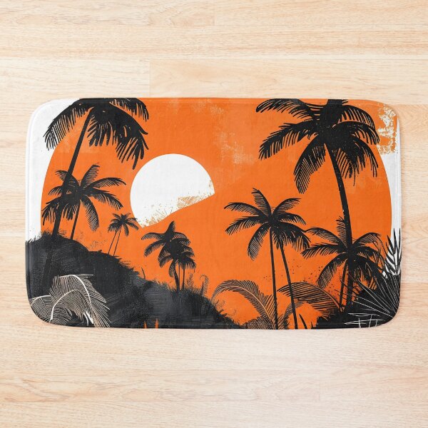 Item preview, Abstract summer theme with palm trees designed and sold by dcrc.