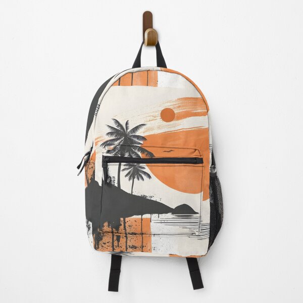 Item preview, abstract summer theme with palm trees designed and sold by dcrc.