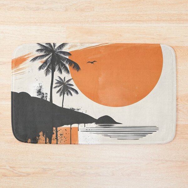 Item preview, abstract summer theme with palm trees designed and sold by dcrc.