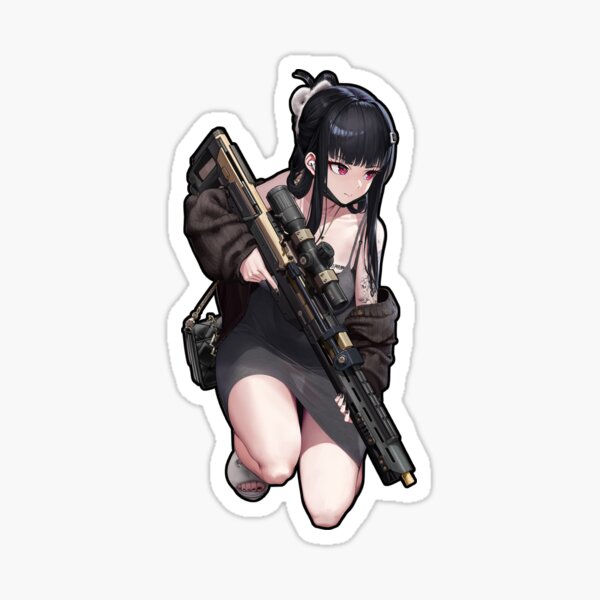 Item preview, D killer wife Nikke Sticker fan waifu goddess of victory nikke Shirt gift case Nikke T-shirt designed and sold by ItemWaifuArt.