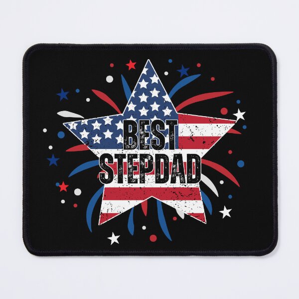 Item preview, Best Stepdad, Patriotic American Stepdad, 4th of July Fathers Day, Independence Day Stepdad, American Flag Fireworks Stepdad designed and sold by WanderTravels.