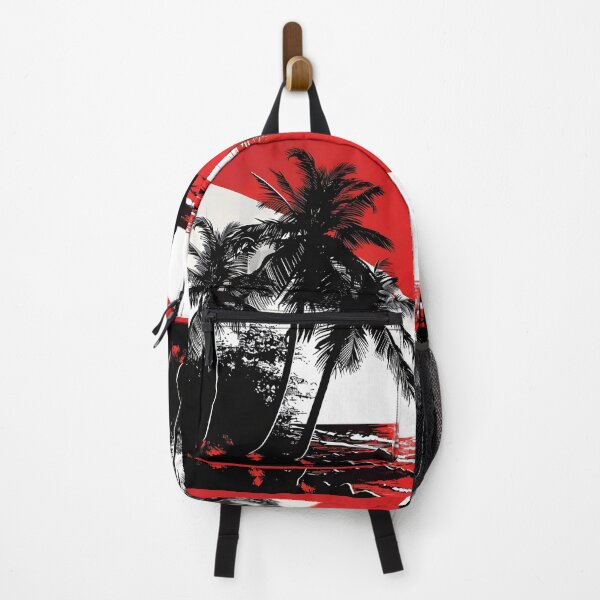 Item preview, abstract summer theme with palm trees designed and sold by dcrc.