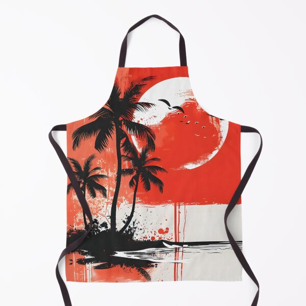 Item preview, abstract summer theme with palm trees designed and sold by dcrc.