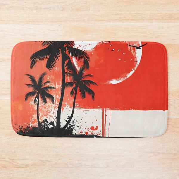 Item preview, abstract summer theme with palm trees designed and sold by dcrc.