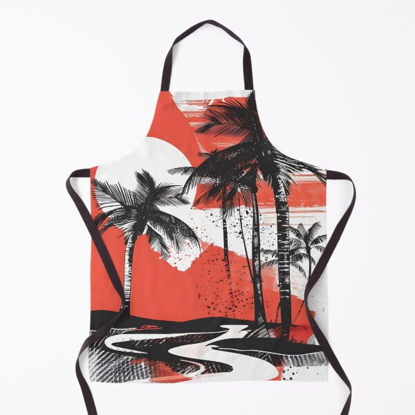 Item preview, abstract summer theme with palm trees designed and sold by dcrc.