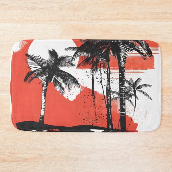 Item preview, abstract summer theme with palm trees designed and sold by dcrc.