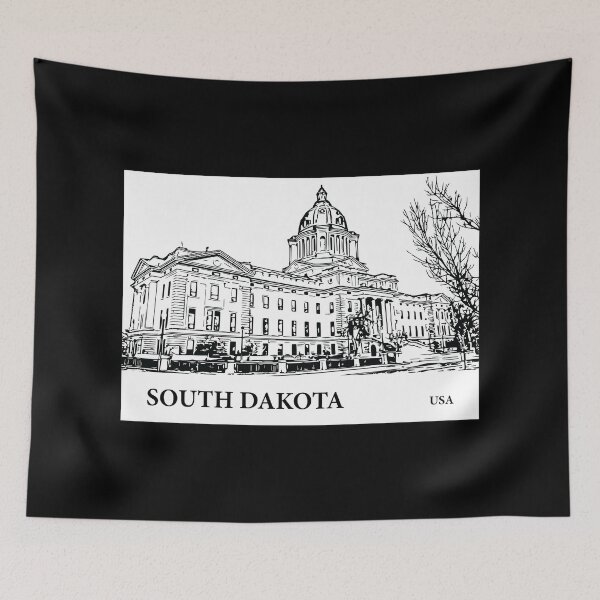 Item preview, South Dakota State USA designed and sold by Lakeric Cityscapes.
