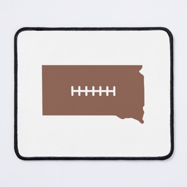 Item preview, South Dakota State Outline Football Stitch designed and sold by US States Merch.