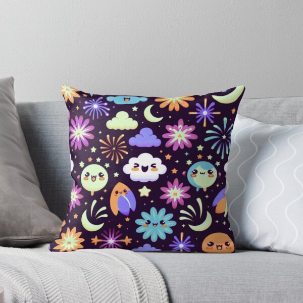 Item preview, Kawaii Fireworks Pattern designed and sold by BassHeadMomma.
