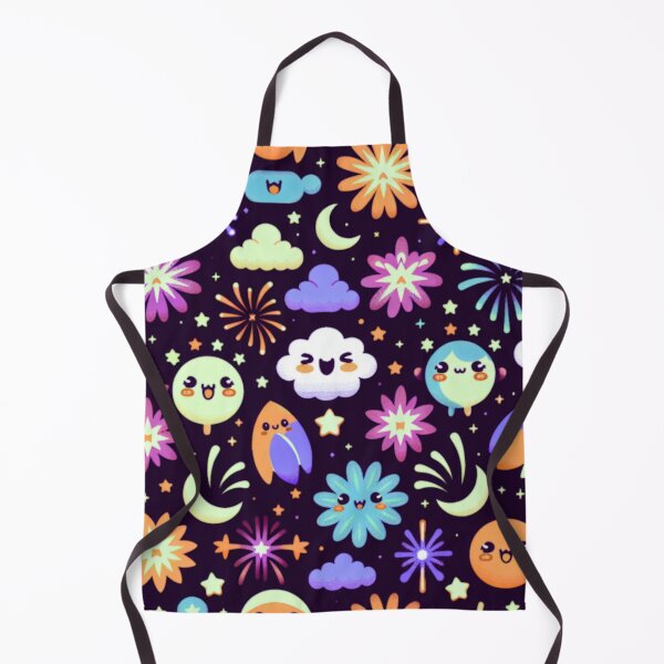 Item preview, Kawaii Fireworks Pattern designed and sold by BassHeadMomma.